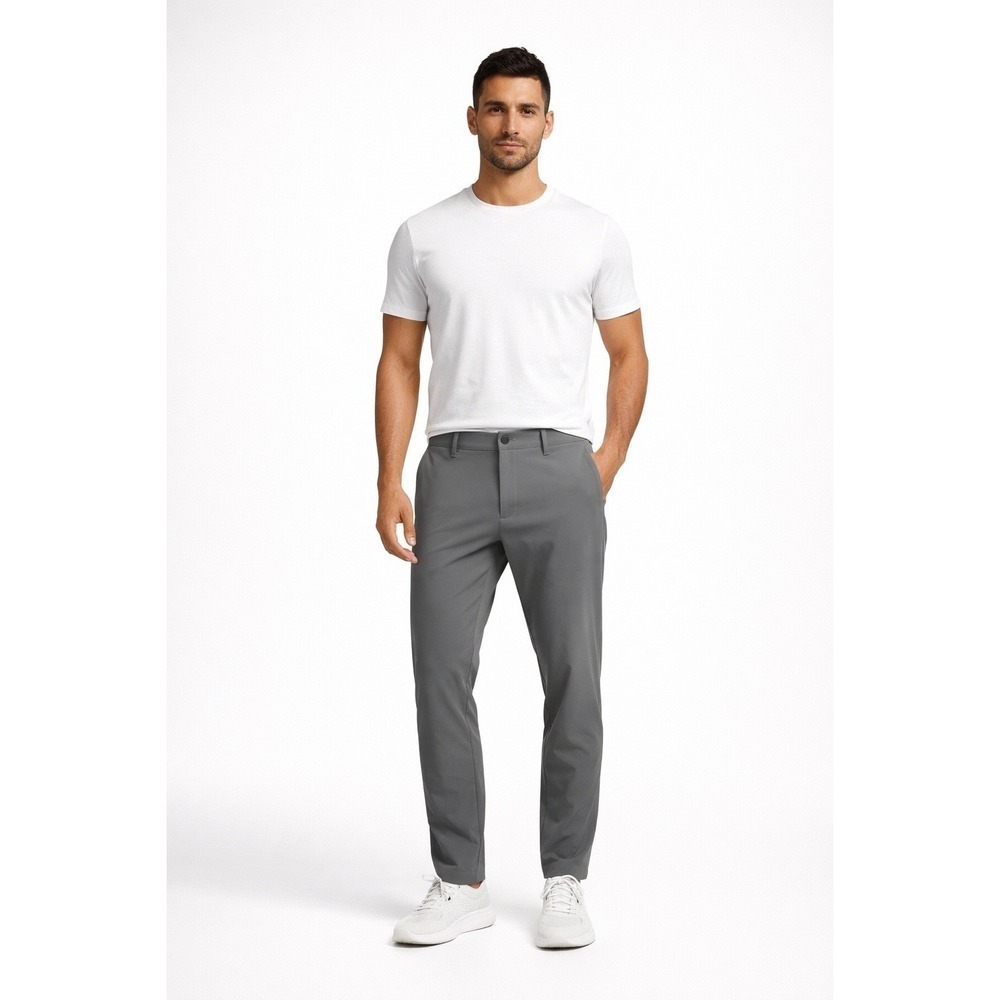 01.Algo WarpTech Commuter Athletic Fit Trouser Dark Grey 32x28 Mens Pants NWT